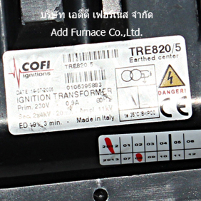 COFI ignitions TRE820/5 IGNITION TRANSFORMER